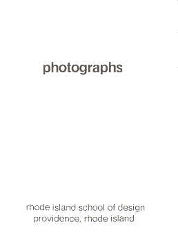(CALLAHAN, HARRY). Callahan, Harry - PHOTOGRAPHS: RHODE ISLAND SCHOOL OF DESIGN