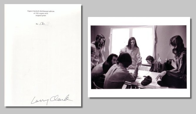 (CLARK, LARRY). Clark Larry - TULSA - DELUXE SIGNED SLIPCASED EDITION WITH A SIGNED PHOTOGRAPHIC PRINT