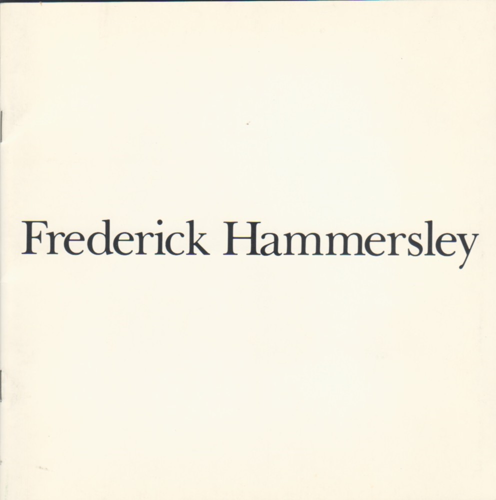(HAMMERSLEY, FREDERICK). Coke, Van Deren - FREDERICK HAMMERSLEY